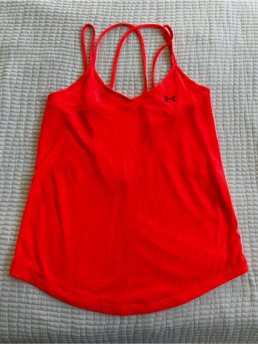 Under Armour Women's Bright Coral/Orange Strappy Training Tank